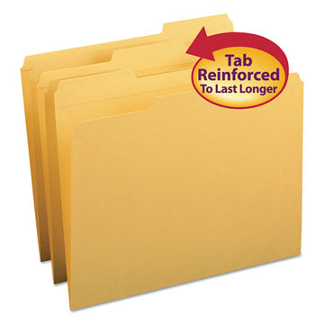 Smead® Reinforced Top Tab Colored File Folders, 1-3-cut Tabs, Letter Size, Goldenrod, 100-box freeshipping - TVN Wholesale